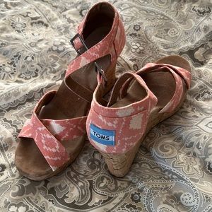 Toms cork wedges